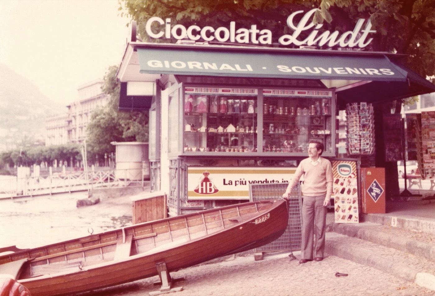 Il chiosco storico sul lungolago di Lugano, all'origine della gelateria